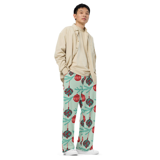 Christmas Pajamas All-over print unisex wide-leg pants