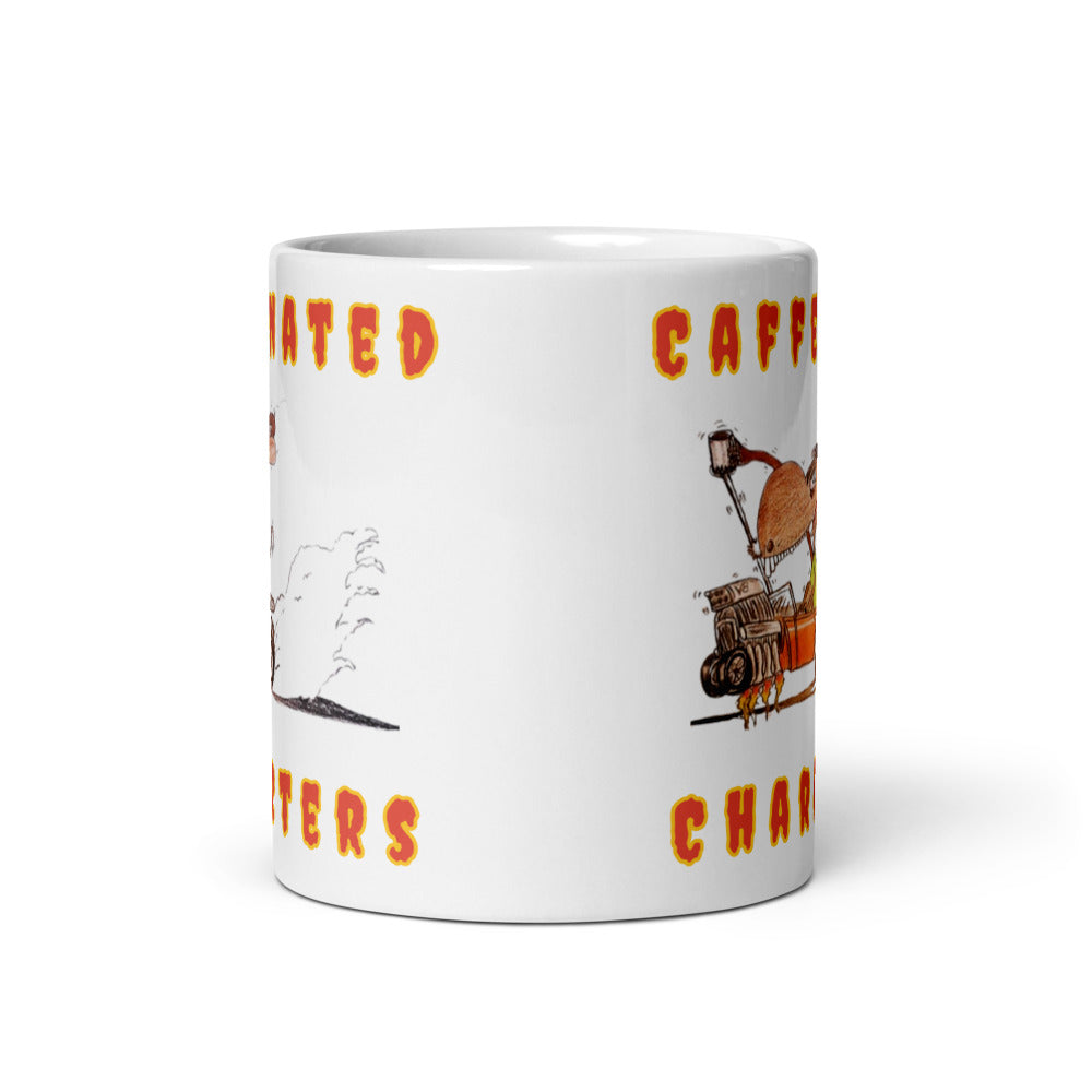 Caffeinated Characters Rat Rod White Glossy Coffee Mug, 11 oz,15 oz,20 oz