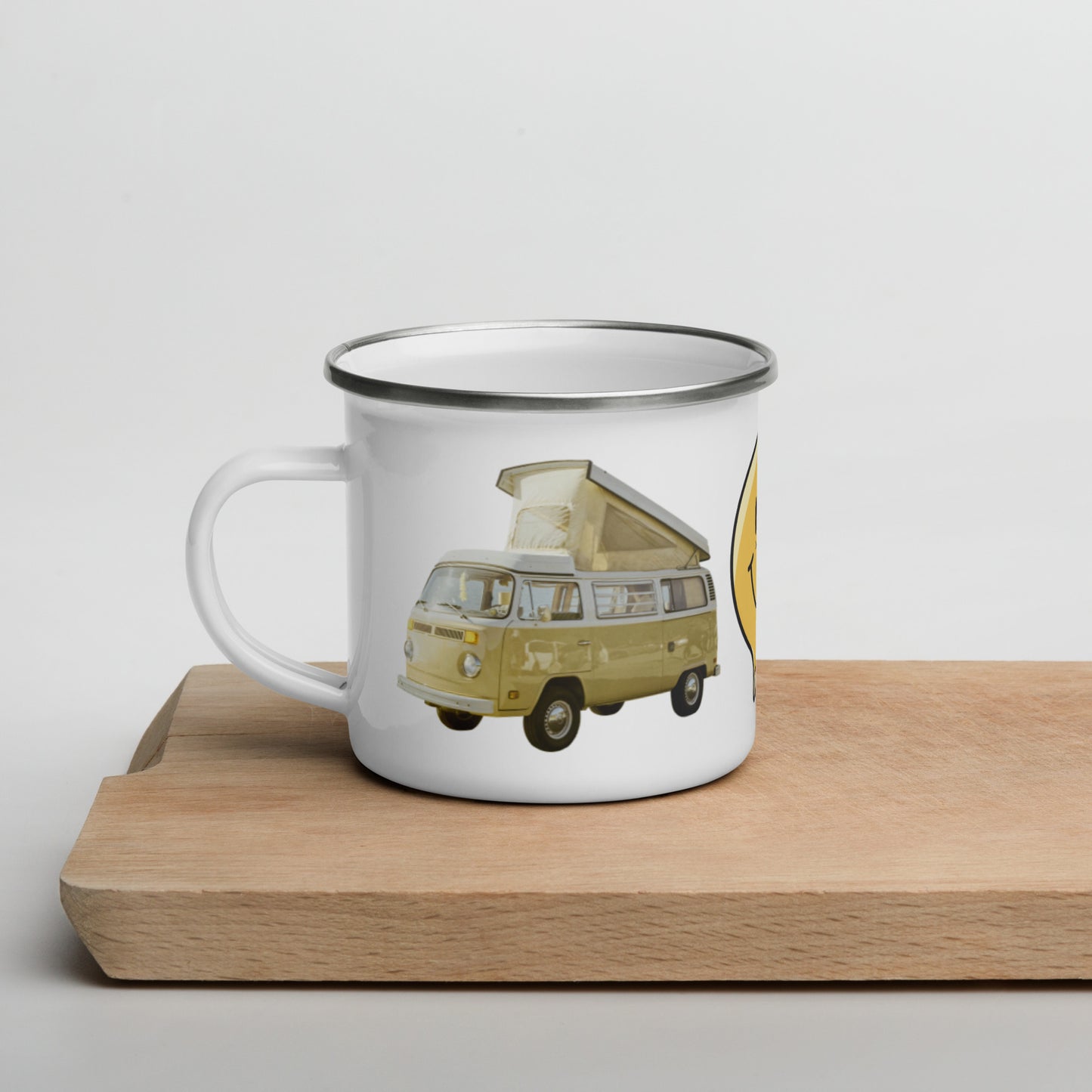 Happy Camper Enamel Mug